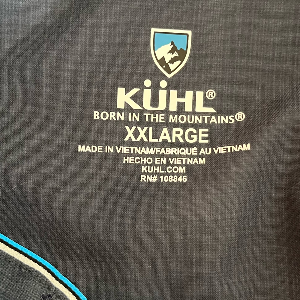 Kuhl Men's Midnight Tide Persuader Light weight- Shirt Sz XXL - Picture 6 of 8
